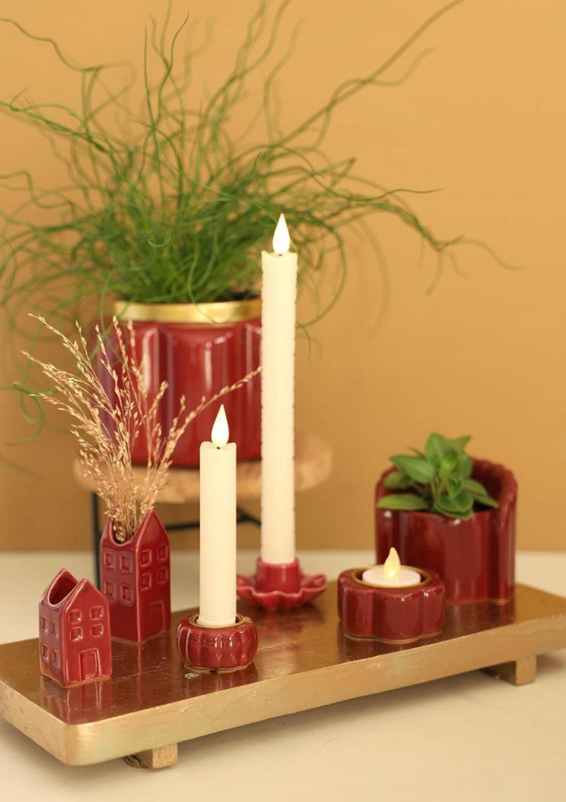 Ideas 4 Seasons Pouff pot Ø17,6 h.13,7 cm cherry