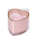 SALE My Flame Lifestyle Scented soy candle in heart shaped glass Pink You make my heart melt — My Flame