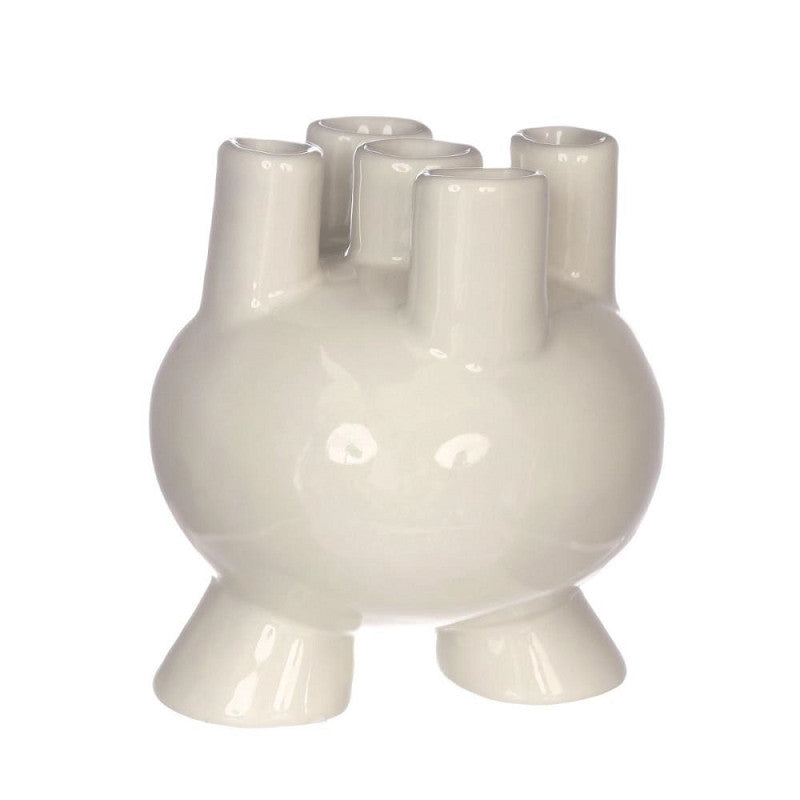 Tulip vase Strollz Ø13 h.15 cm creme