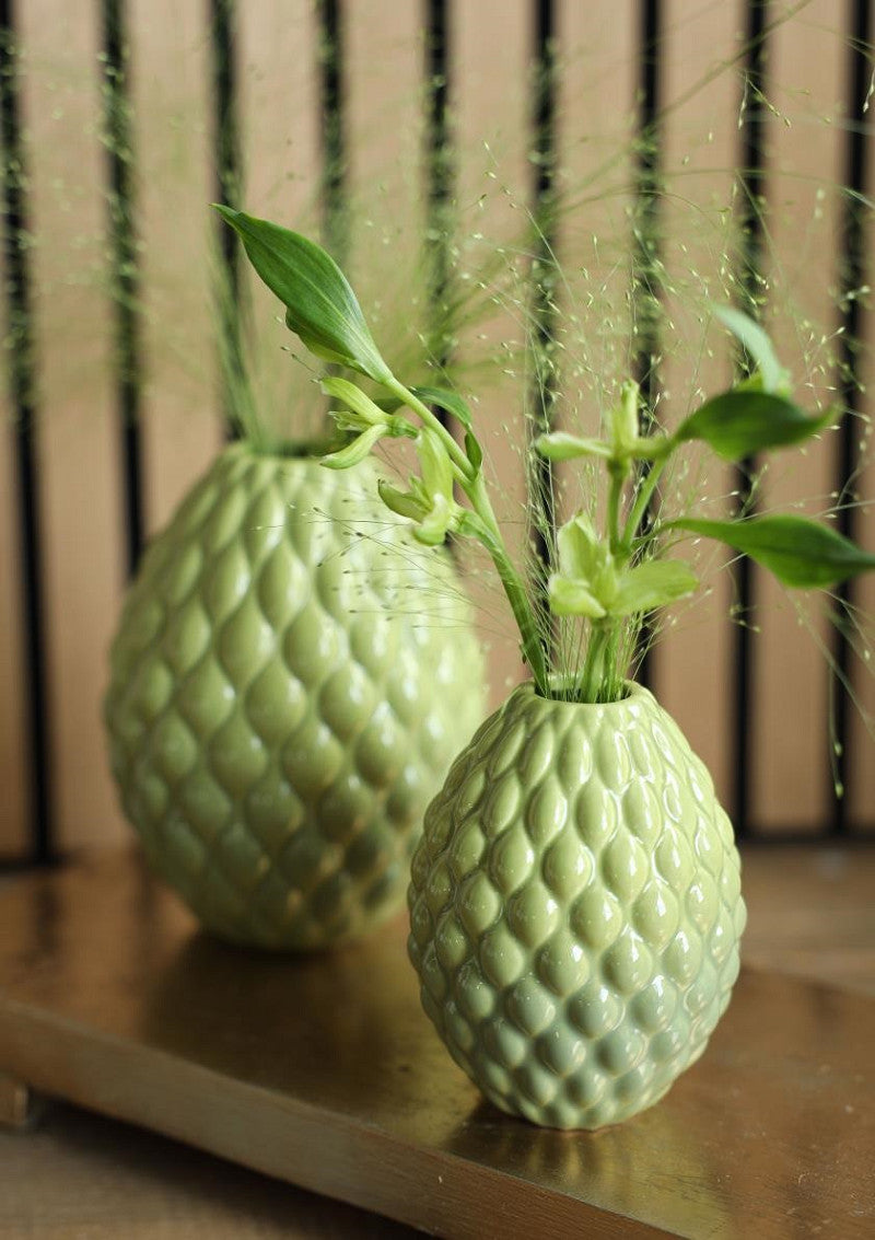 Vase Bubbles Ø11,5 h.15 cm soft green