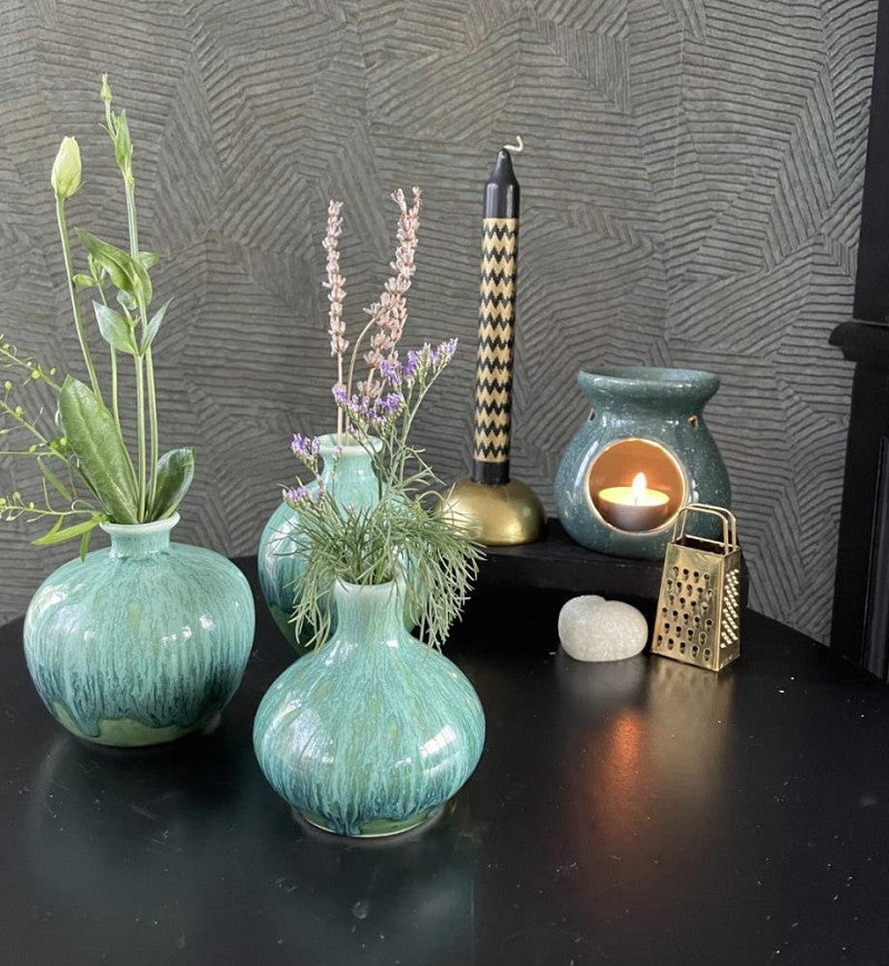 Table vase Doris Ø9 x h.9 cm Seagreen