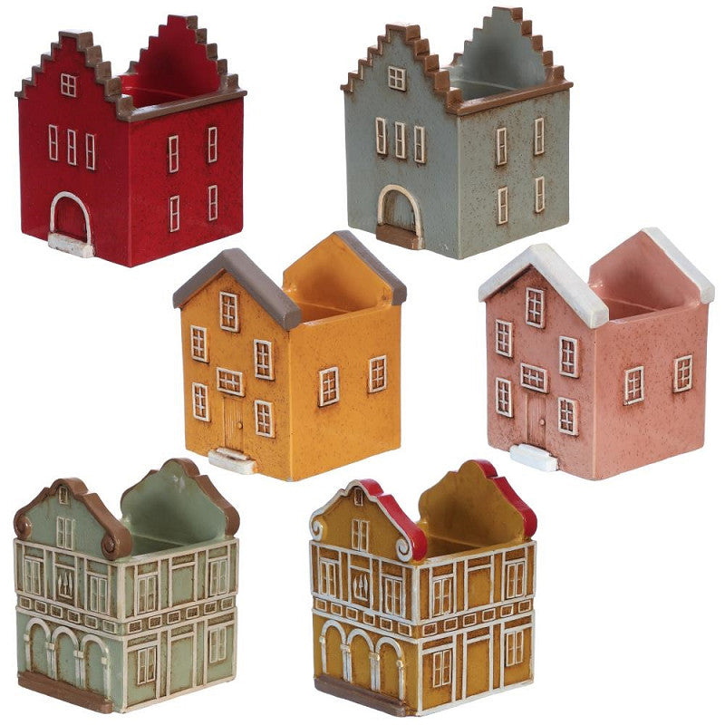 Coloured houses Curacao l.8,6 w.8 h.10,5 cm