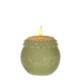Ideas 4 Seasons LED wax flower pearl Ø9 h.12 cm dusty green