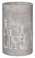 Rader Vino concrete wine cooler bottle+glass h.21cm — Räder