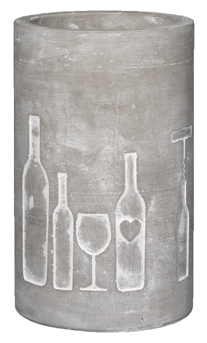 Rader Vino concrete wine cooler bottle+glass h.21cm — Räder