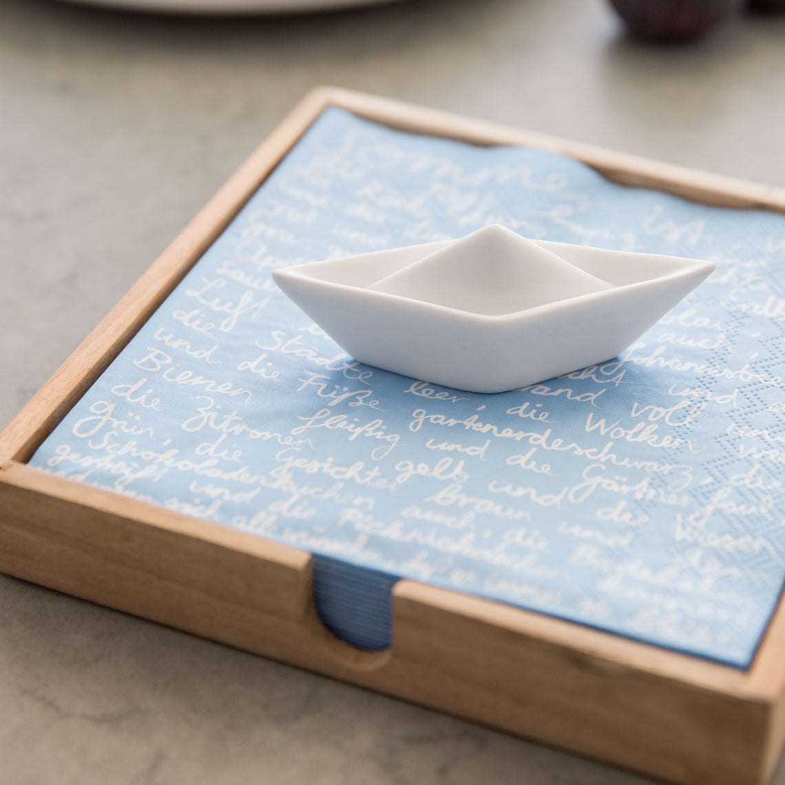 Napkin holder - boat 182x182x25mm