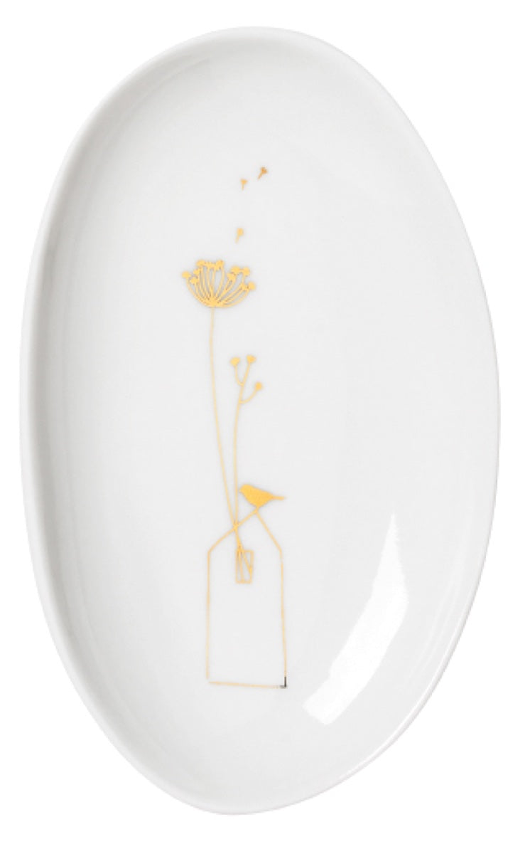 Wonderland Bowl Set. Gold 9x5.5cm to 11x11cm
