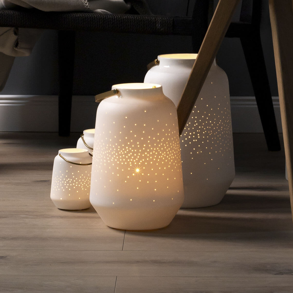 Rader Porcelain lantern large Diameter20cm Height.30cm