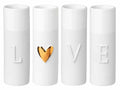 Rader Love Mini vases Set of 4pcs Diameter3.5cm Height.9cm — Räder