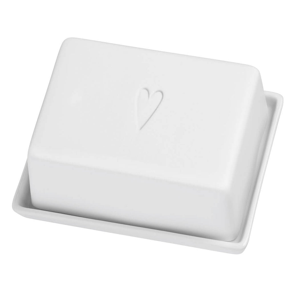 Butter dish heart 13x6x10cm