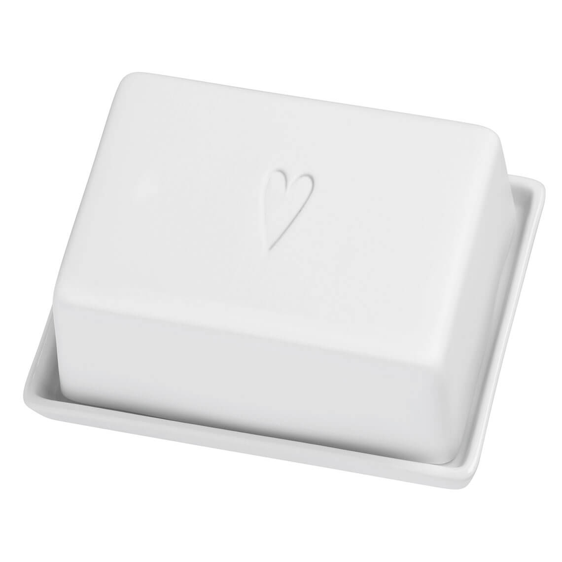 Butter dish heart 13x6x10cm