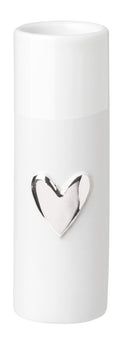 Rader Mini vases heart Set of 2pcs silver Diameter3.5cm Height.9cm — Räder