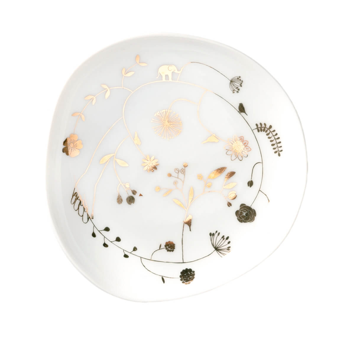 Wonderland bowl set garden gold 9x5.5cm- 11x11cm
