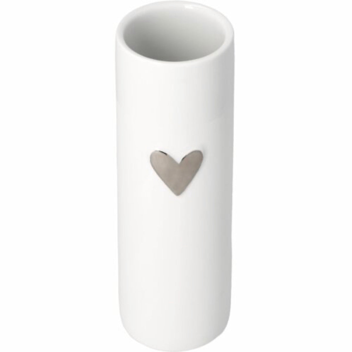 Rader Love vase heart silver Diameter5.5cm H.17cm — Räder