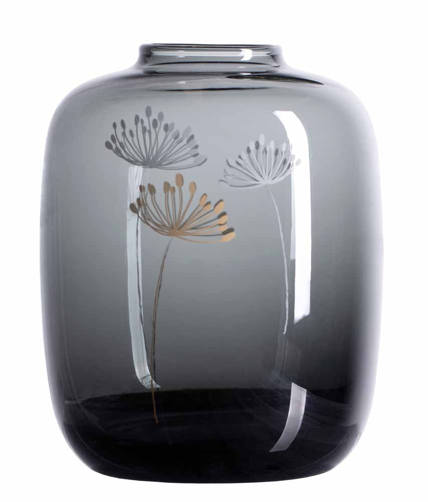 Rader Glass vase dandelion H.15cm D.23cm grey - Discontinued 30% Discount — Räder