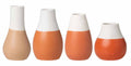 Rader Mini Pastel vase Set of 4pcs Earthtones. D.4cm H.4.5-8cm — Räder