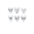 Rader Mini Porcelain Heart Display 72 pcs 6 designs — Räder