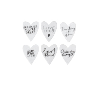 Rader Mini Porcelain Heart Display 72 pcs 6 designs — Räder