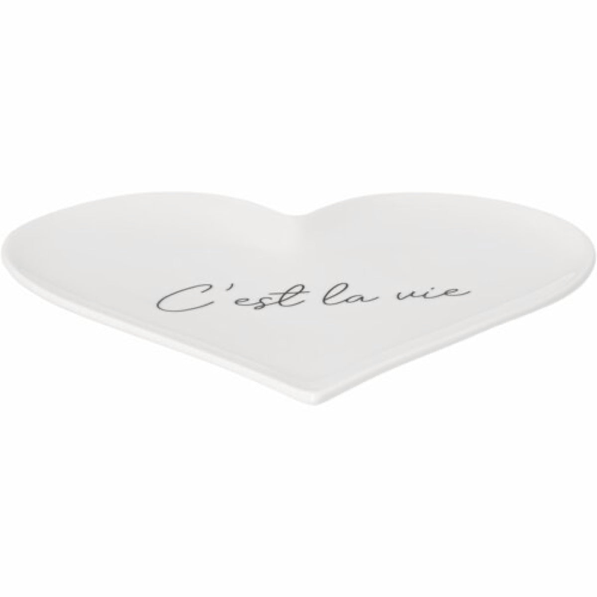 Rader Heart plate C'est la vie 15.5x15x1.2cm — Räder