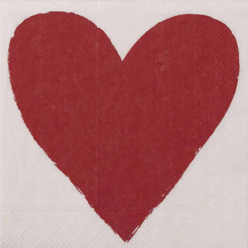 Rader Cocktail napkin Heart 25x25cm — Räder