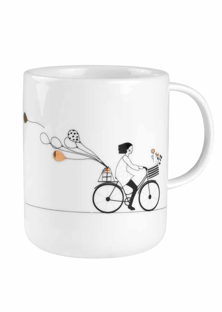 Rader Gift cup biking D.8cm H.10cm — Räder