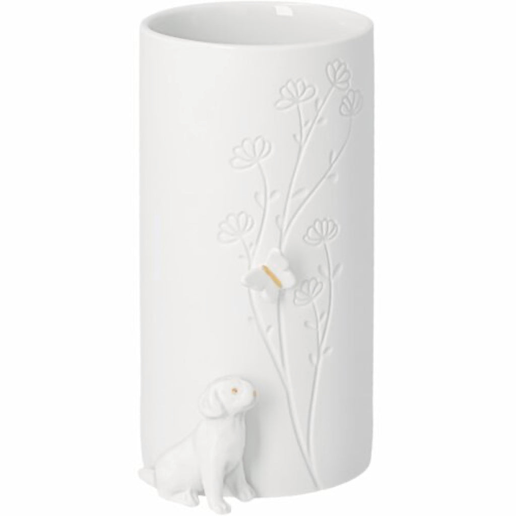 Rader Vase porcelaine dog sitting — Räder