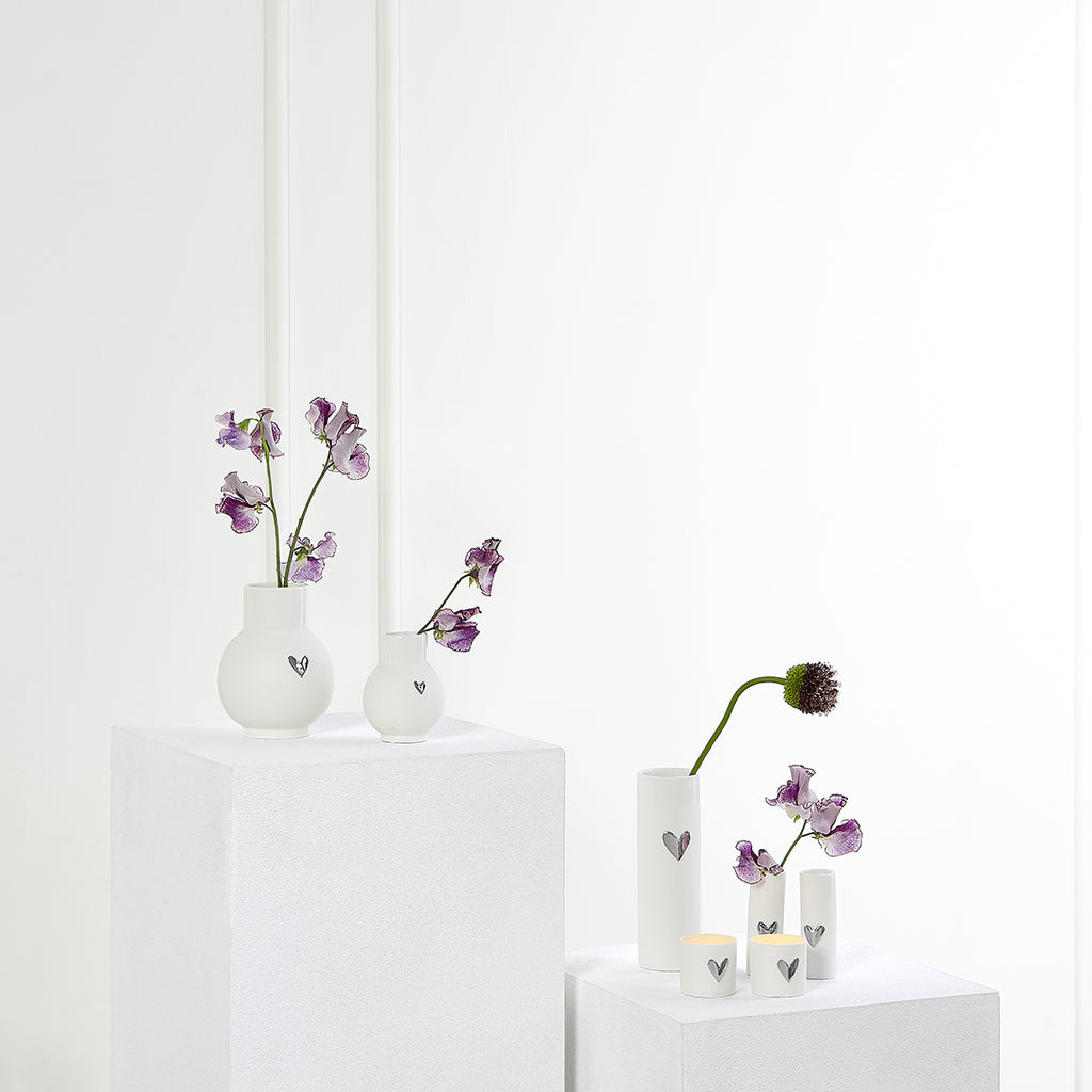 Rader Mini-Ballvase Heart Silver