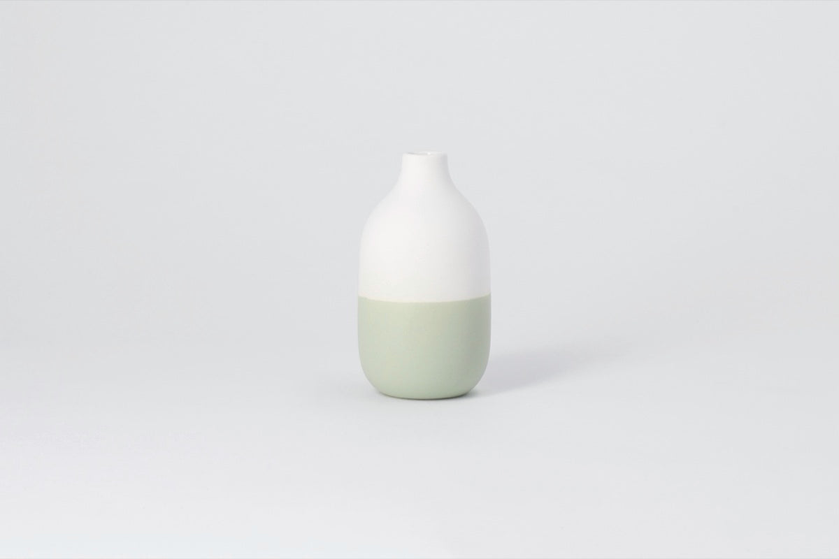 Mini bottle vases green Set 5-8,5x3,5-4,5cm — Räder