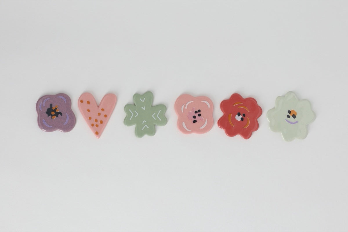 Flowers grit 6 Designs a 8 St�ck