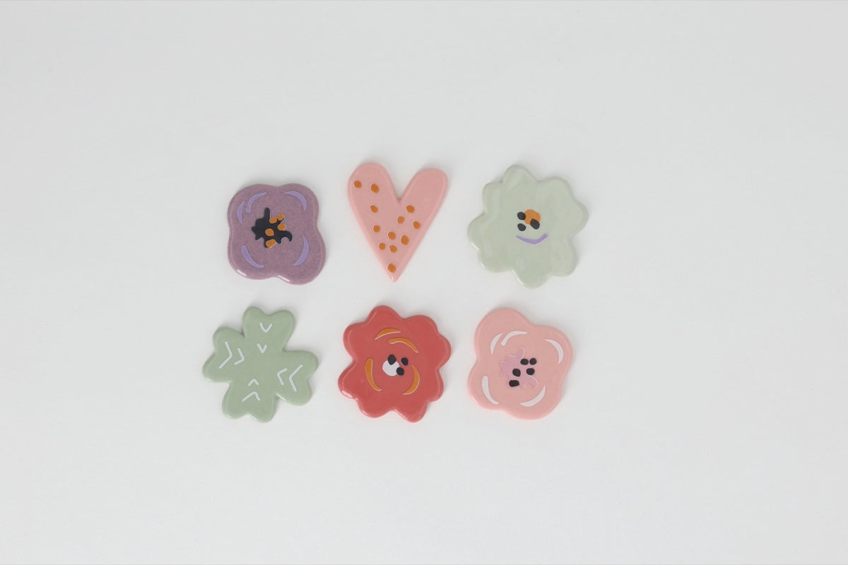 Flowers grit 6 Designs a 8 St�ck