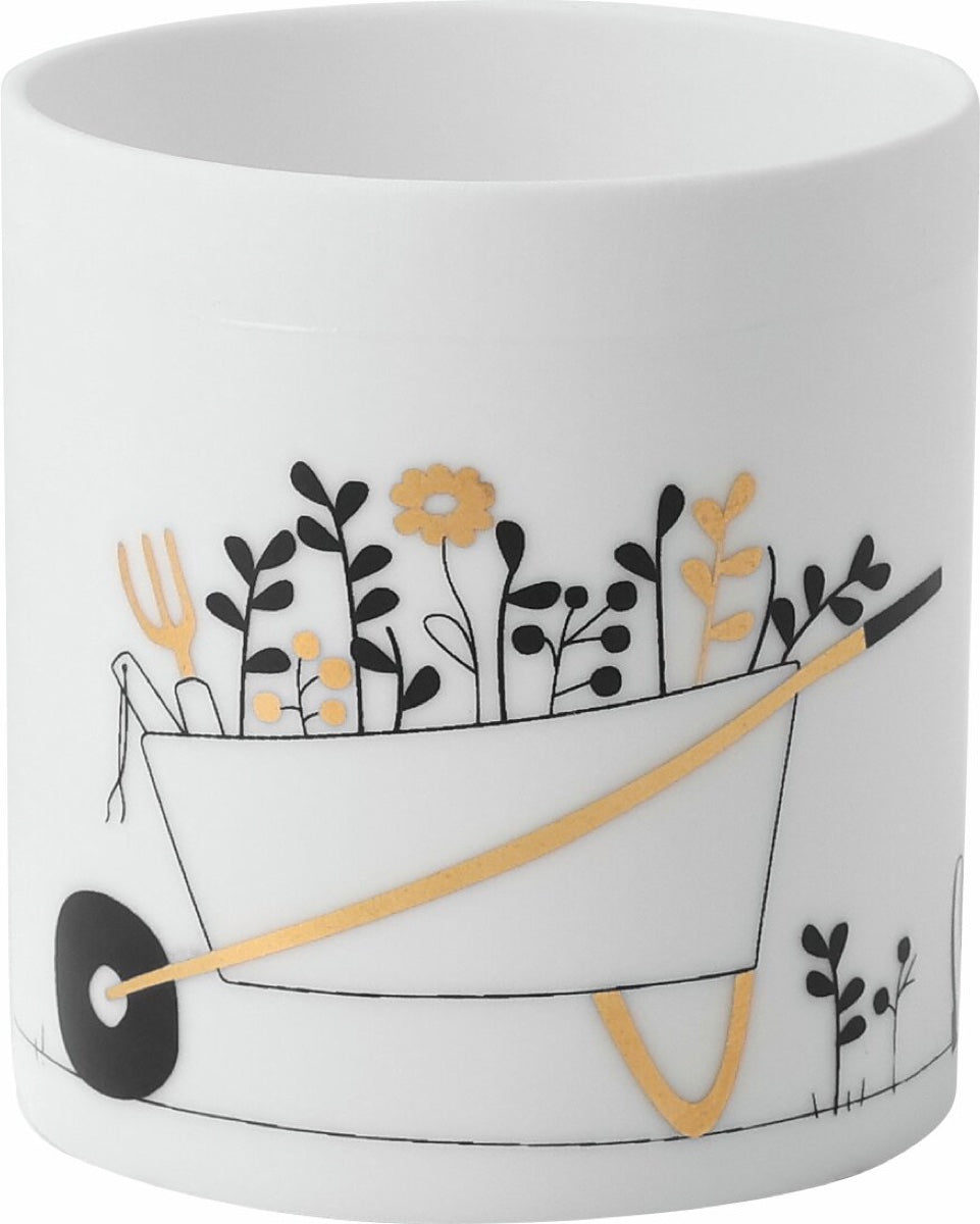 Tealight holder gardener D.5cm H.5,5cm