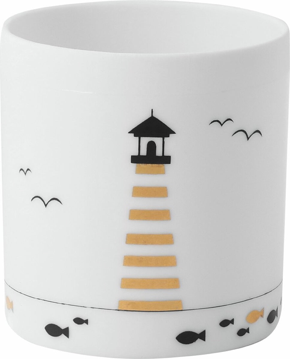 Tealight holder sailing D.5cm H.5,5cm