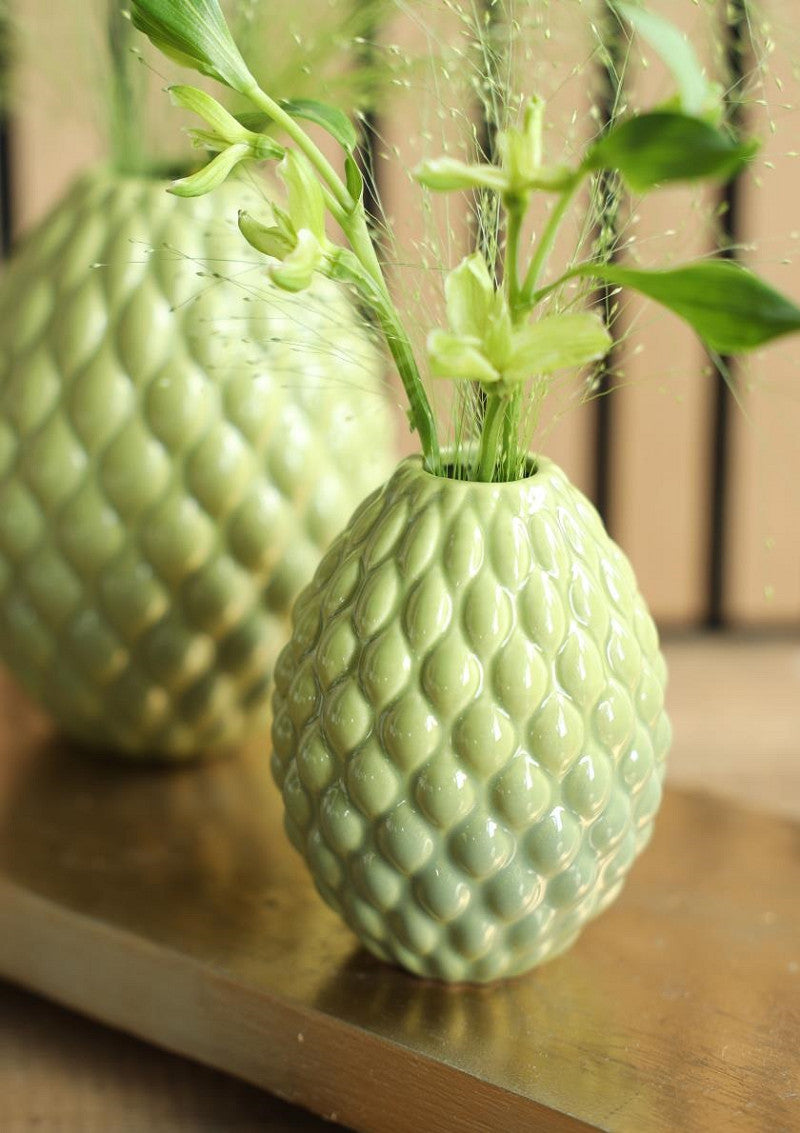 Vase Bubbles Ø11,5 h.15 cm soft green