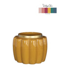 Pouff pot Ø12,6 h.9,7 cm mustard