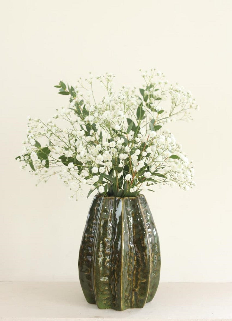 Carambola Vase Ø11,5 x h.15 cm 2 ass green