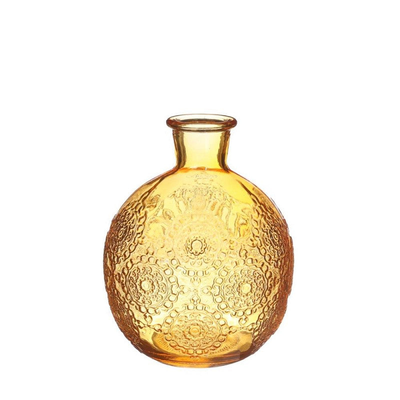 Bologna bottle h.12 Ø9,5 cm ocre