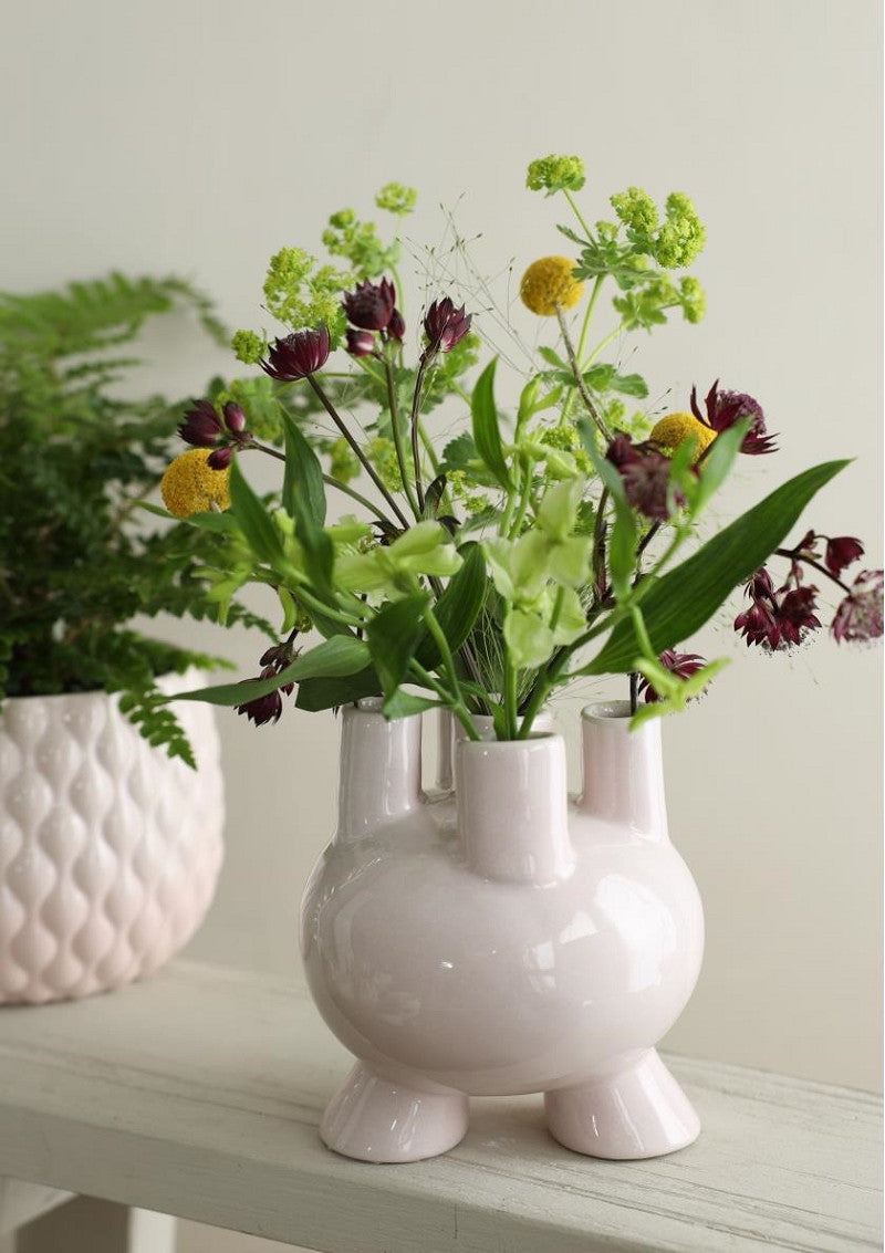Tulip vase Strollz Ø13 h.15 cm soft pink