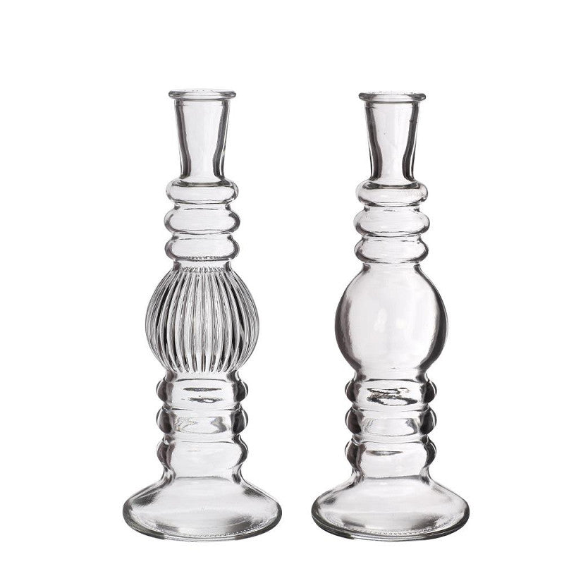 Florence vase candle h.23 Ø8,5 clear 2 ass.