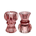 Duo candle holder Nora Ø6 x h.8 cm red