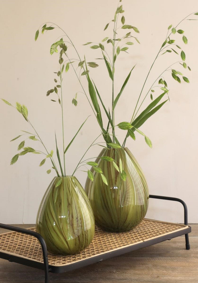 Vase Lily Twist Ø12xh.15cm green