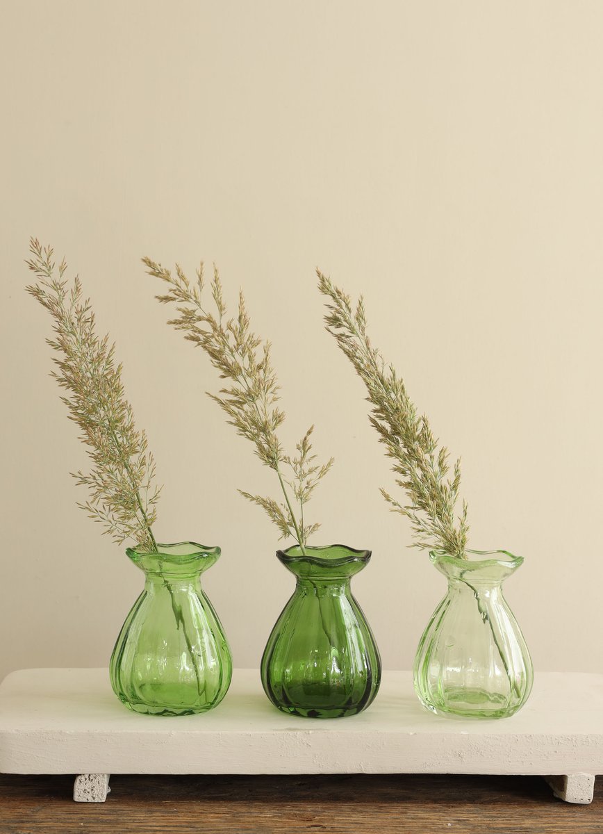 Ideas 4 Seasons Fleur vase Ø7 h.9 cm green ass. — Ideas4Seasons