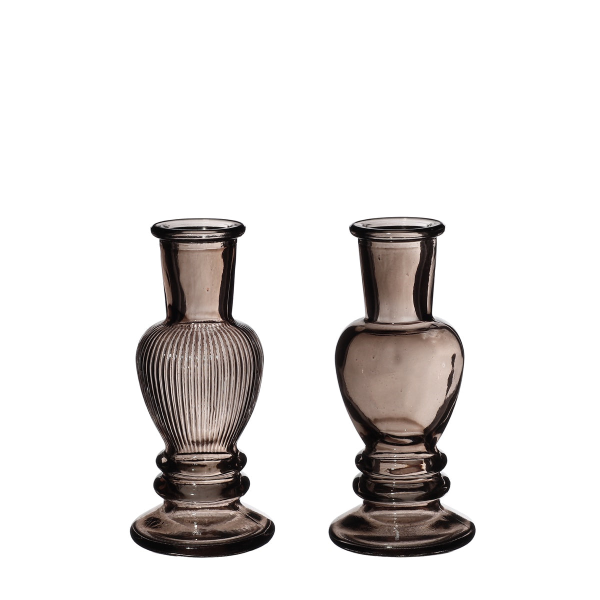 Ideas 4 Seasons Venice vase candle h.11,3 Ø5 grey 2 ass. — Ideas4Seasons