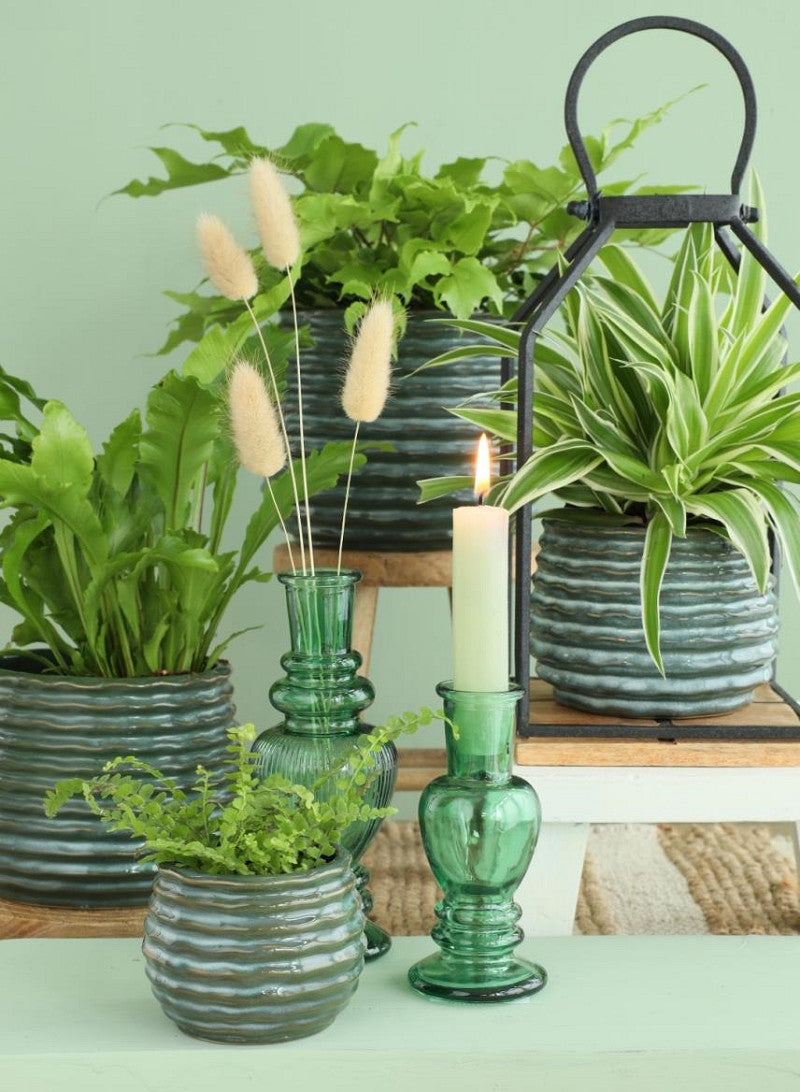 Ideas 4 Seasons Rise pot Ø8 h.6.5 cm dark green