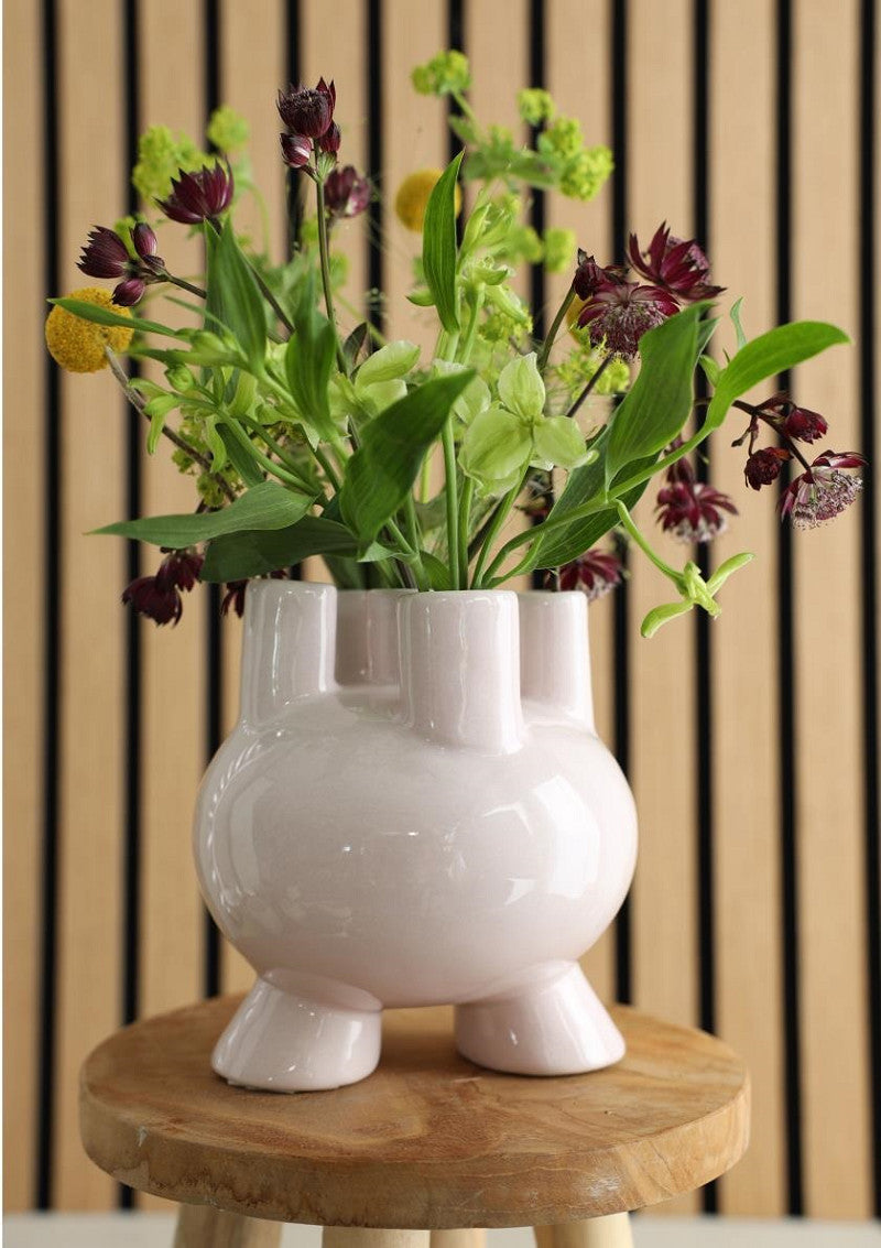 Tulip vase Strollz Ø13 h.15 cm soft pink