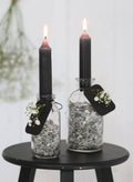 Ideas 4 Seasons Taper candle h.11 cm black set 7 — Ideas4Seasons