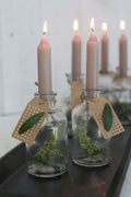 Ideas 4 Seasons Taper candle h.11 cm mauve pink set 7 — Ideas4Seasons