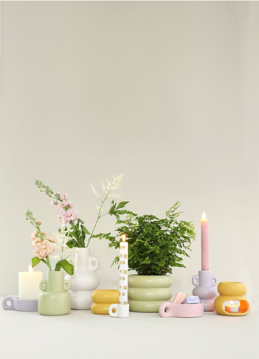 Ideas 4 Seasons LED Rustic Pillar Candle Ø7 h. 10 cm Creme w. timer — Ideas4Seasons