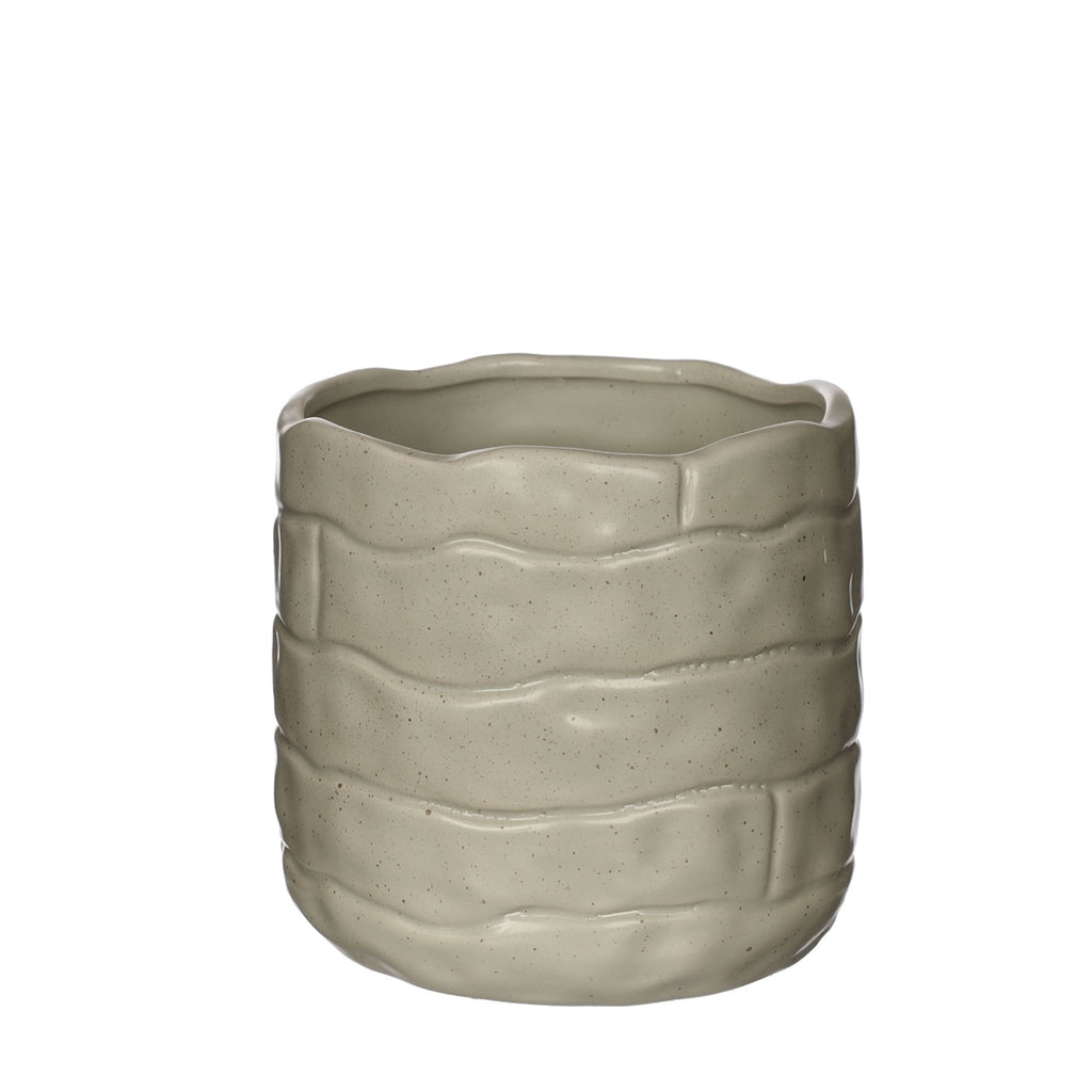 Ideas 4 Seasons Bricks pot Ø12 h.11 cm creme — Ideas4Seasons