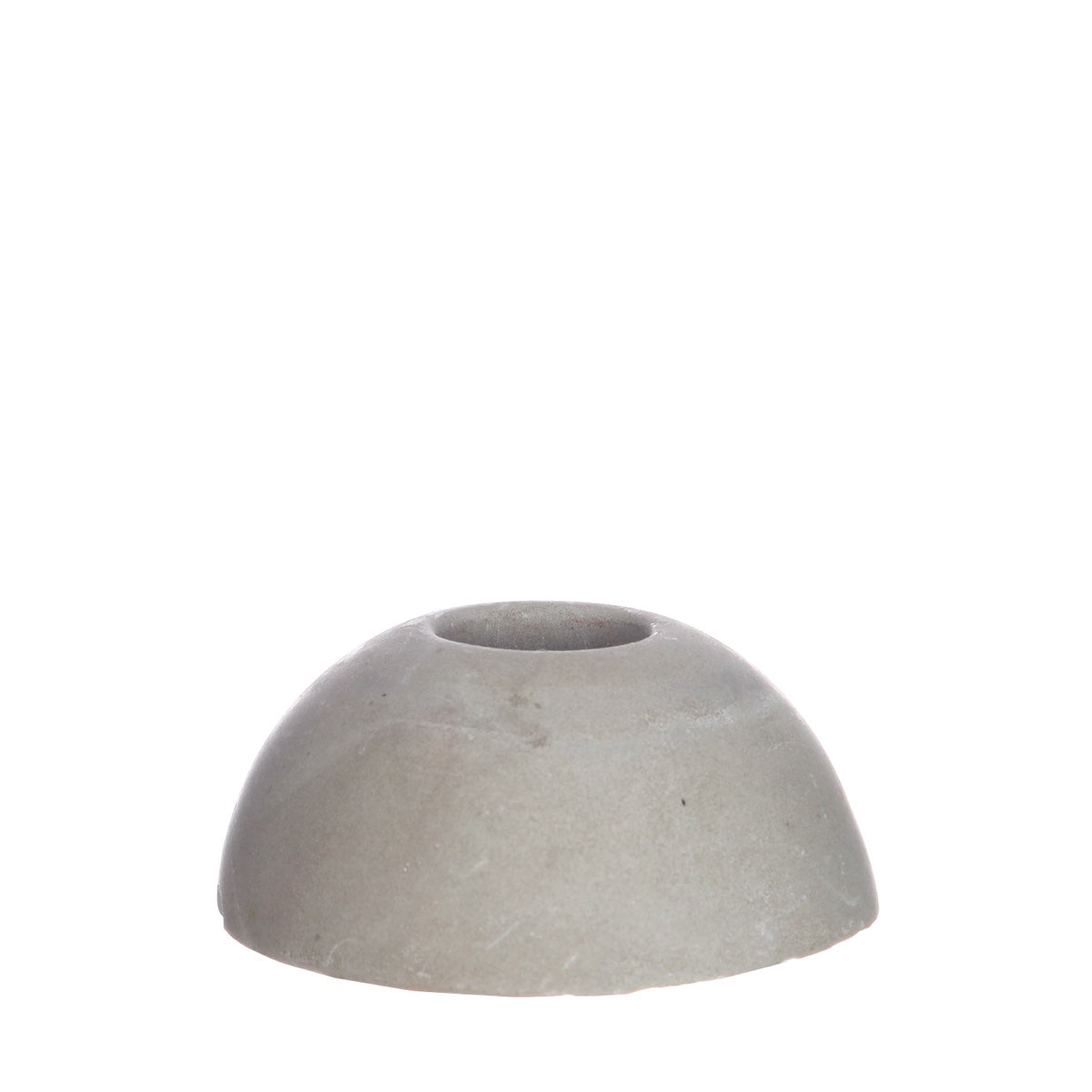 Ideas 4 Seasons Rounded candle holder h.3 Ø7 cm gray — Ideas4Seasons