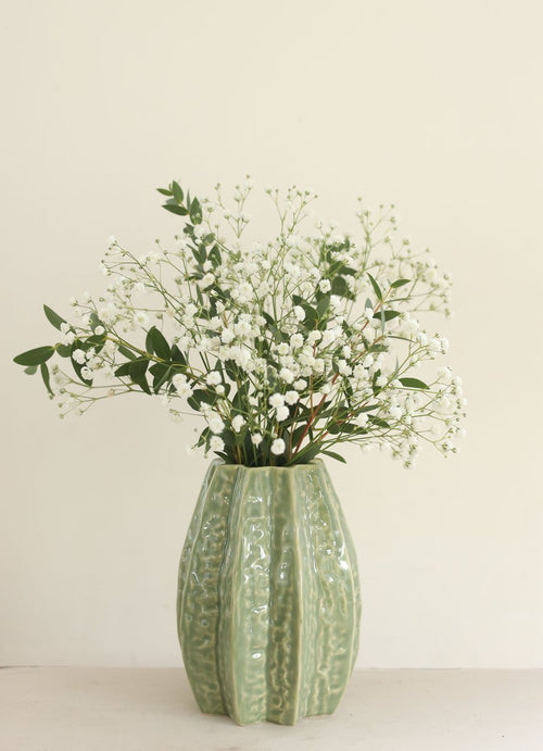 Ideas 4 Seasons Carambola Vase Ø11,5 x h.15 cm 2 ass green — Ideas4Seasons